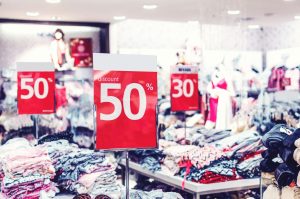 Photo of Discount Signs in Store